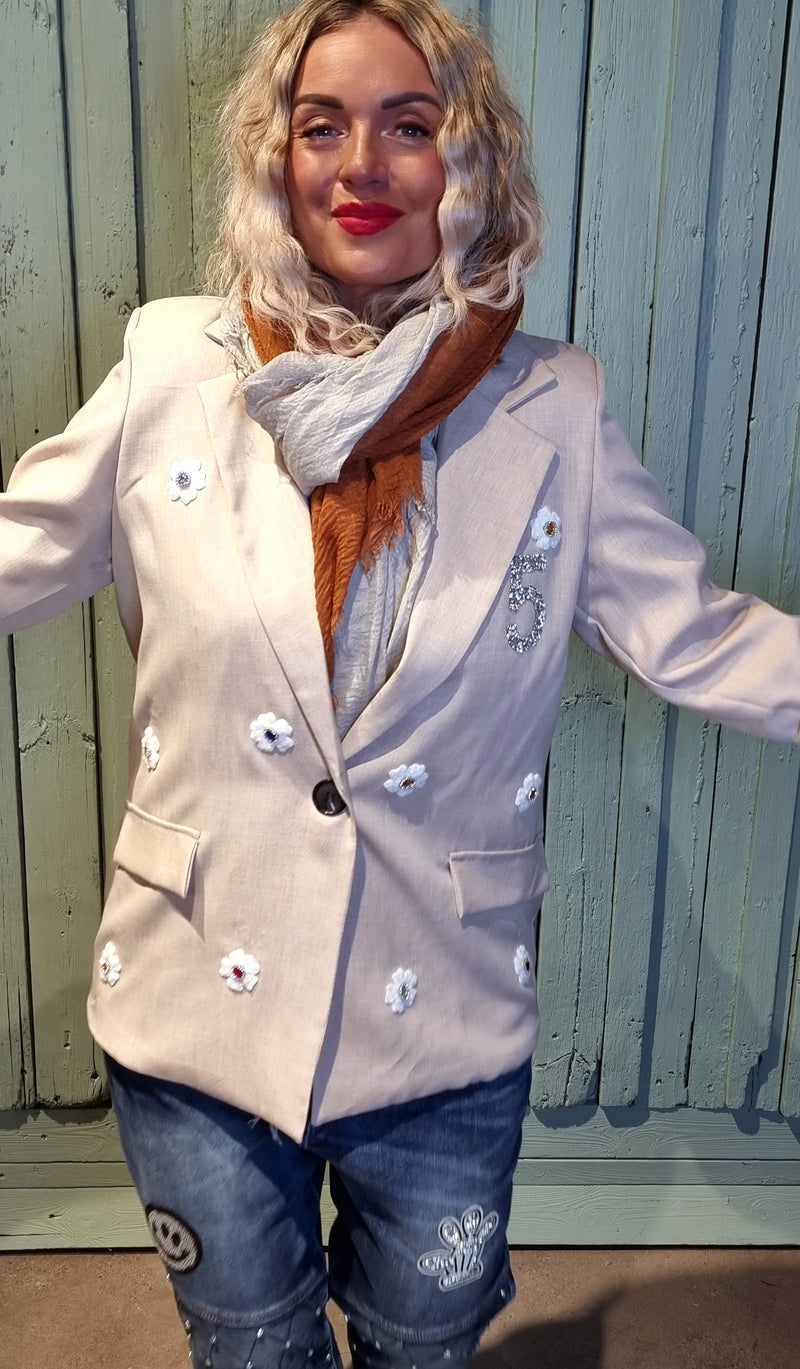 Angelica Blazer Jacket Beige