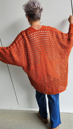 Knitted Star Jacket Rust