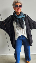 Knitted Star Jacket Black