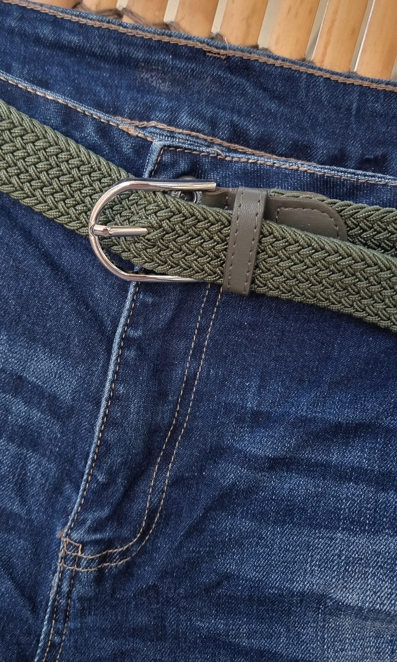 Olivia Stretch Belt Green