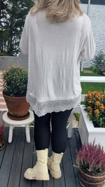 Frenchy Lace Top Creme