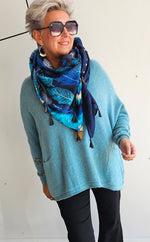 Stella Star Sweater With Pockets Ocean Green