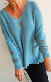 Stella Star Sweater With Pockets Ocean Green