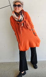 Stella Star Sweater With Pockets Rust