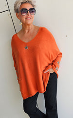 Stella Star Sweater With Pockets Rust