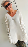 Stella Star Sweater With Pockets Beige