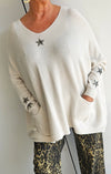 Stella Star Sweater With Pockets Beige