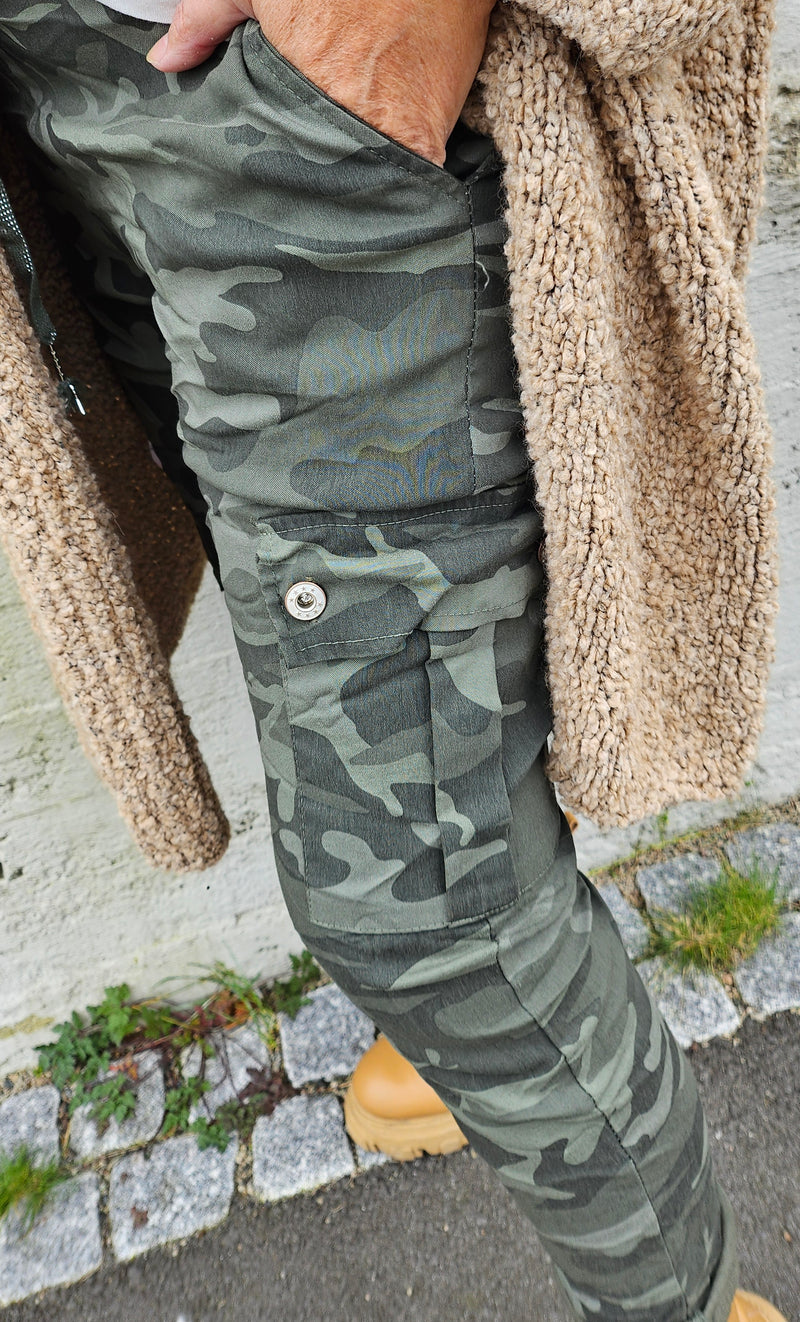 Camo Cargo Pant Kaki