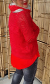 Holia Knitted Jacket Red