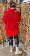 Holia Knitted Jacket Red