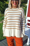 Striped Sweater Camel