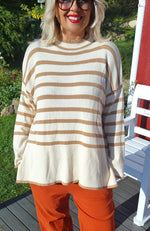 Striped Sweater Camel