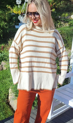 Striped Sweater Camel