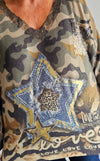 Star Camo Top