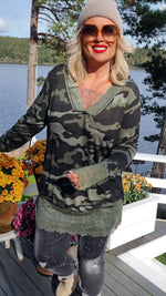 Frenchy Camo Lace Top