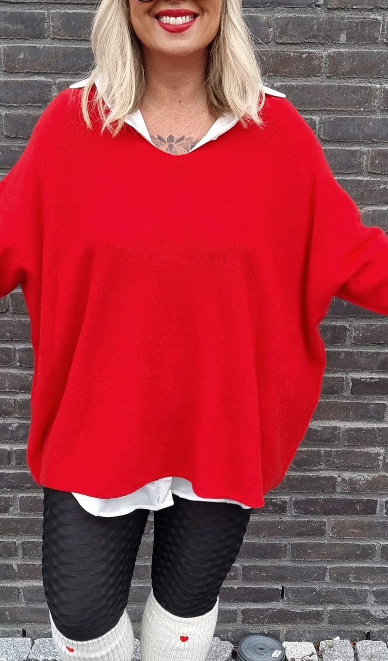 Alba Sweater Red