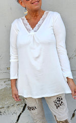 Ylva Lace Top Creme