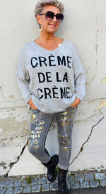 Creme De La Creme Sweater Grey