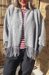 Clara Poncho Jacket Grey