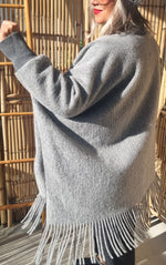 Clara Poncho Jacket Grey