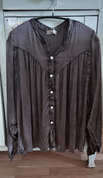 Sylvia Shirtblouse Washed Black