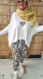 Cally Printed Pant Creme