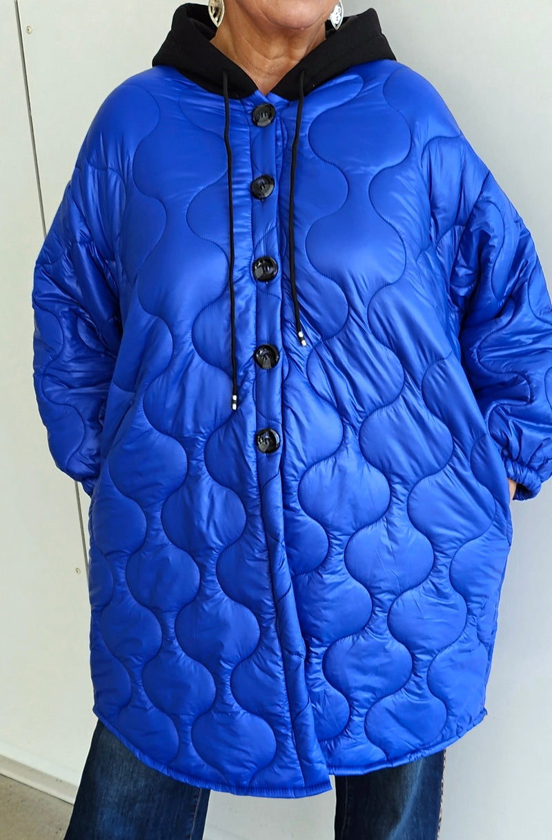 Izzy Baggy Jacket Blue