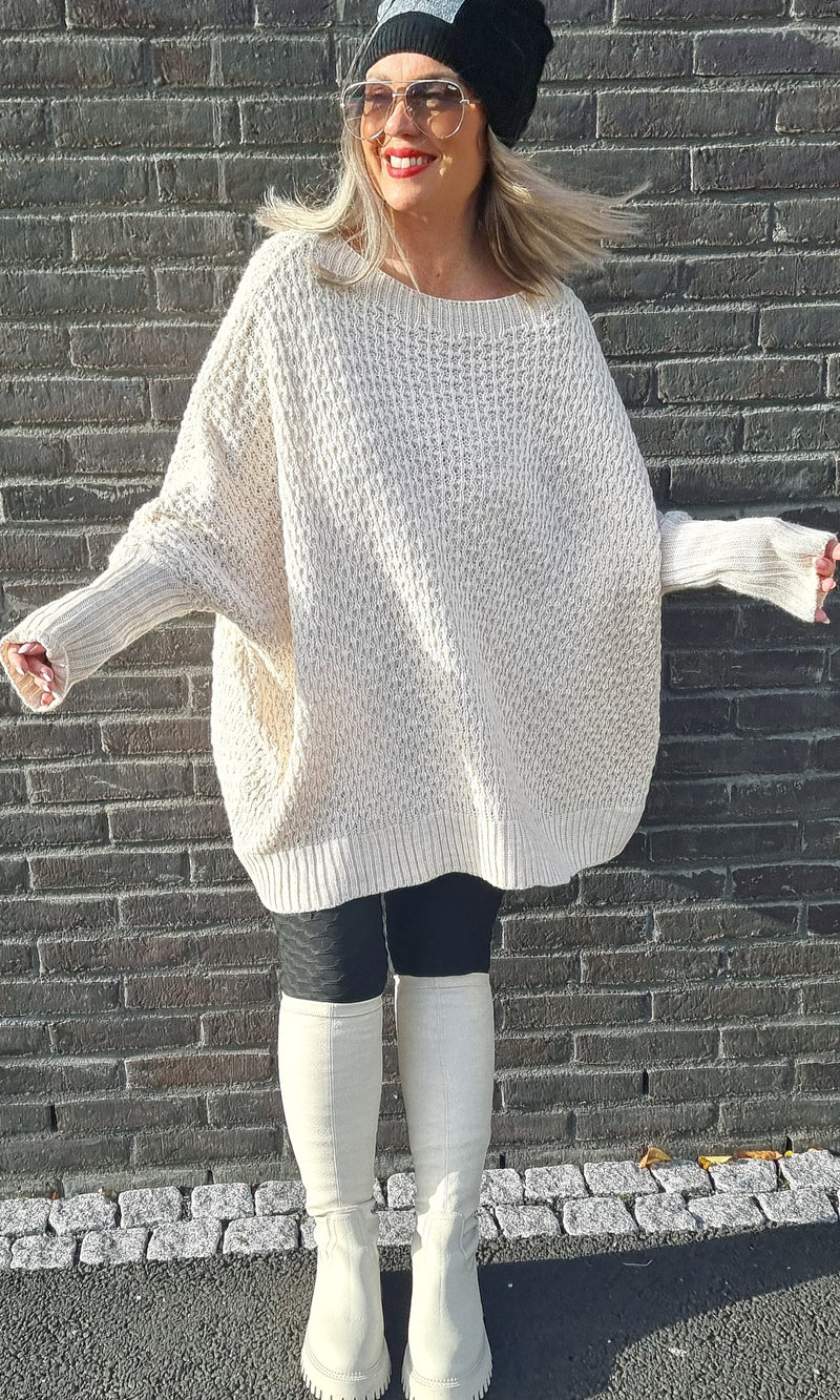 Inez Baggy Sweater Beige