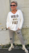 Wild And Free Sweater With Leo Offwhite