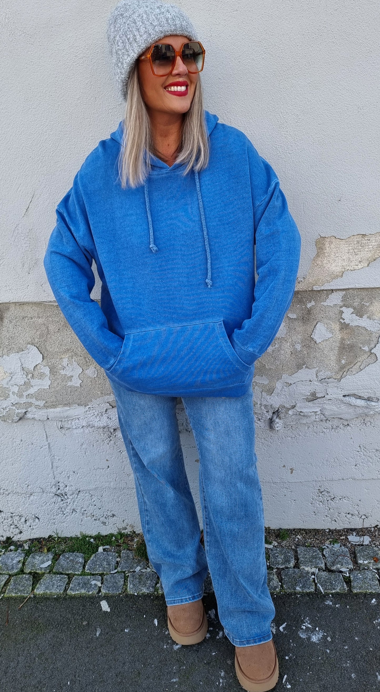 Trude Hoodie Sweater Blue