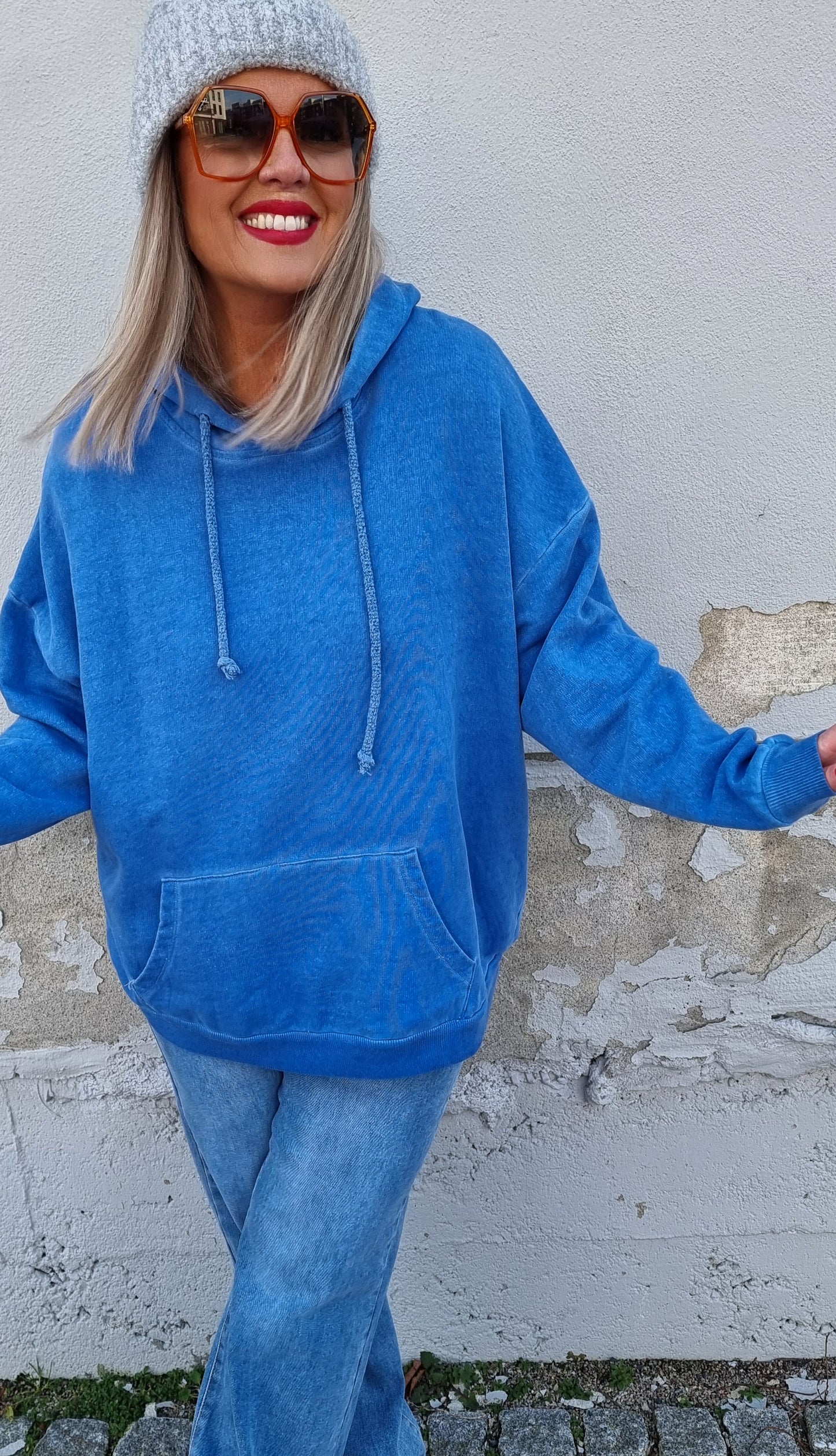 Trude Hoodie Sweater Blue