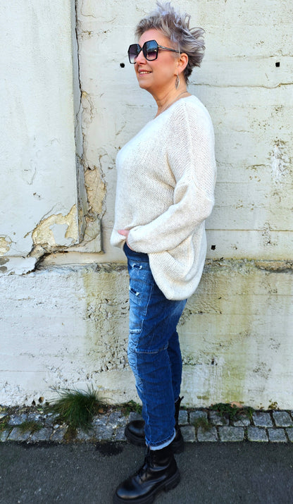 Ava Knitted Sweater Beige