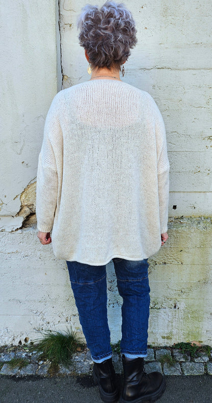 Ava Knitted Sweater Beige