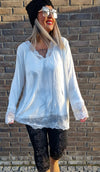 Frenchy Lace Top Creme