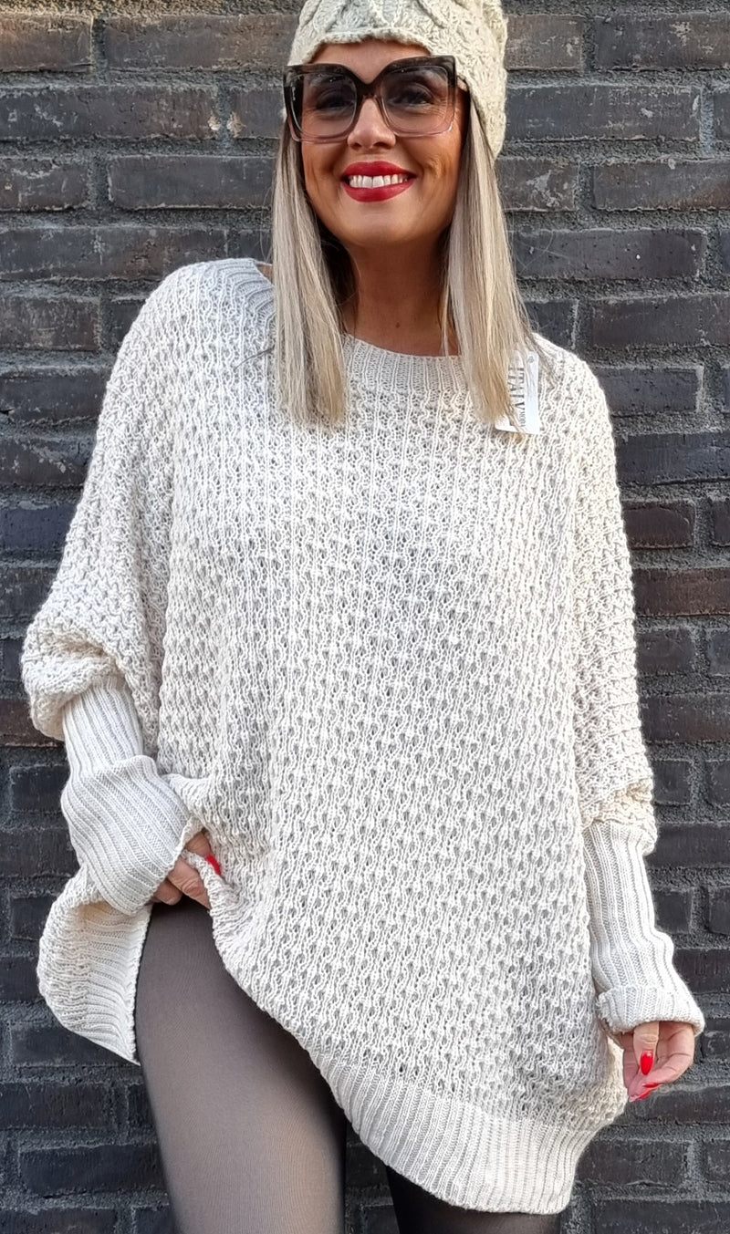 Inez Baggy Sweater Beige