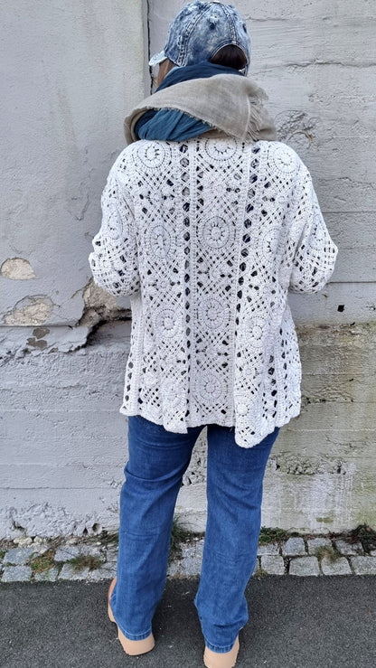 Camille Crochet Jacket Creme