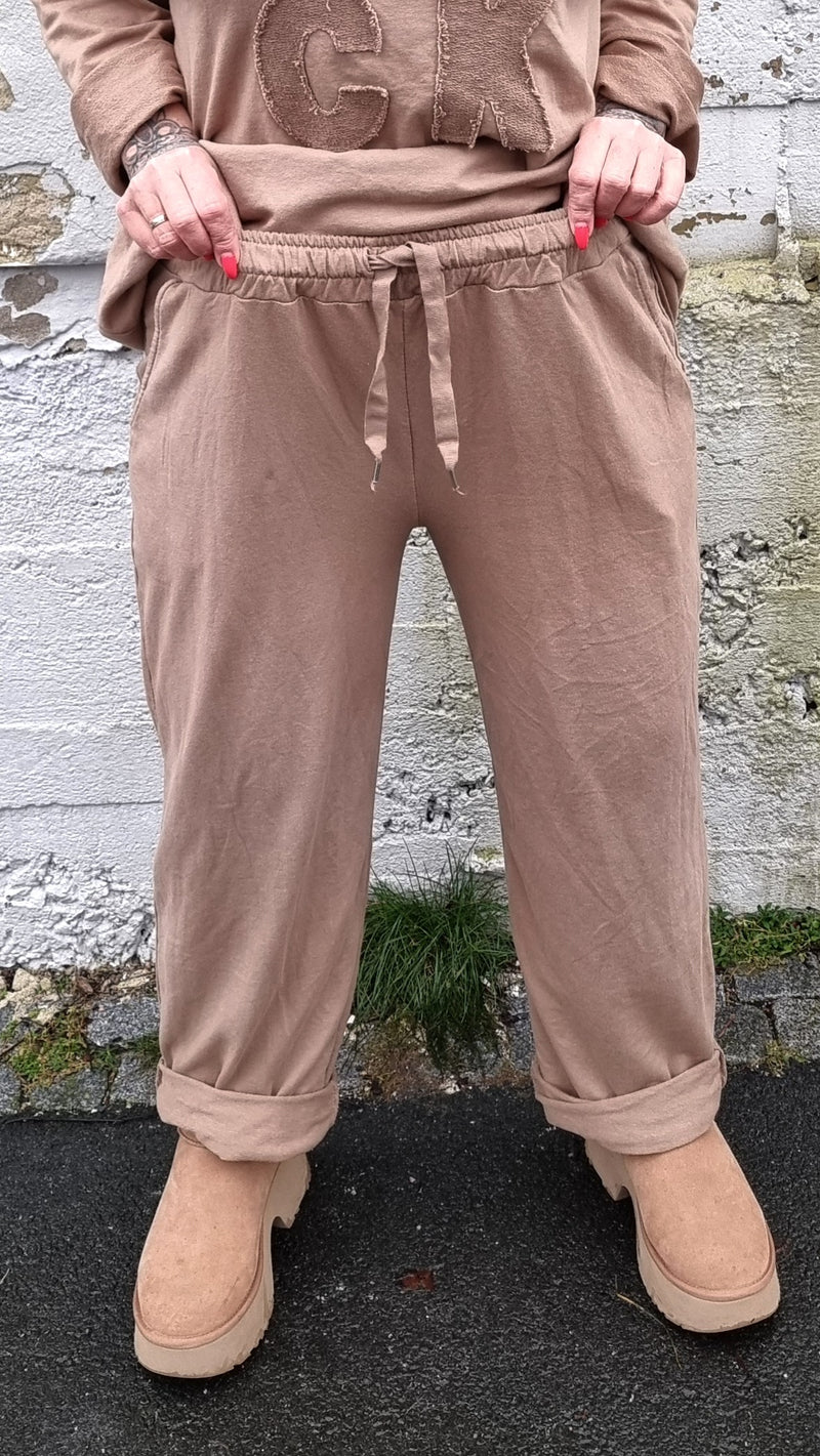 Mari Set Pant And Top Light Brown