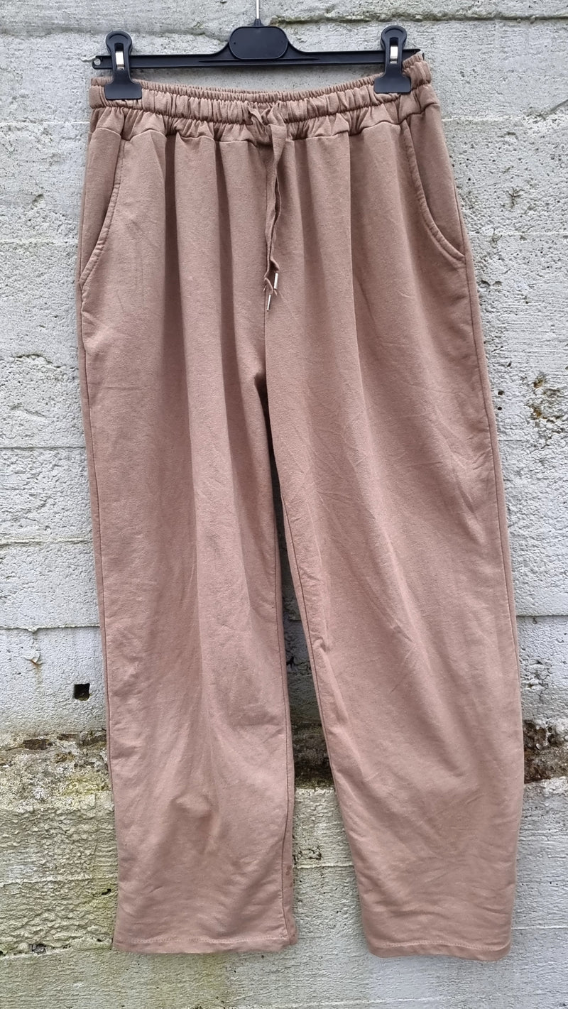 Mari Set Pant And Top Light Brown