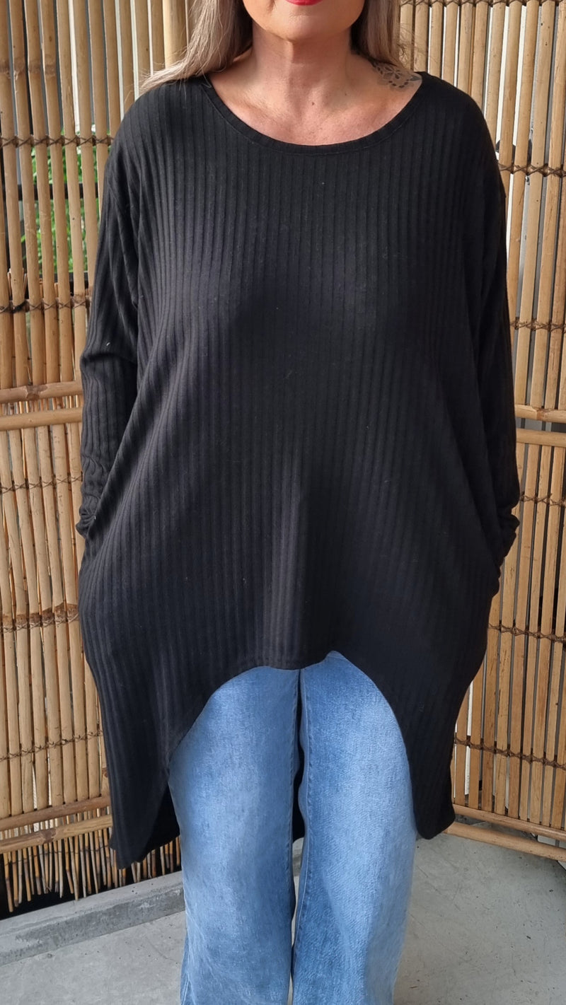 Sandra Long Sweater Black