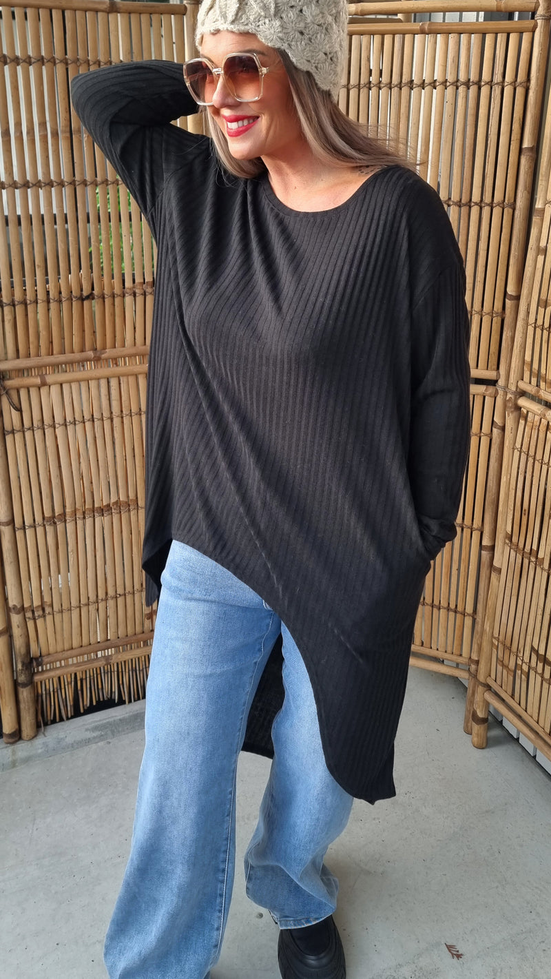 Sandra Long Sweater Black