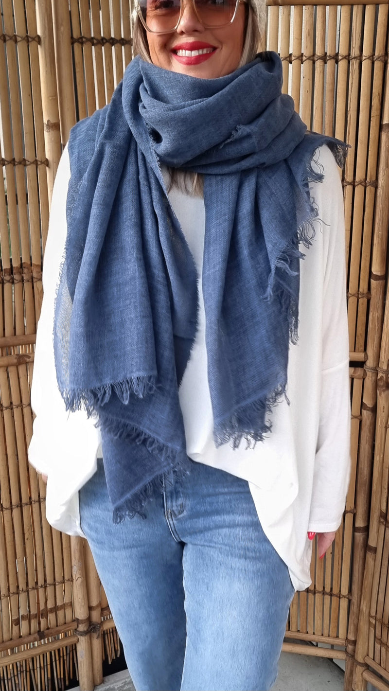 Sofia Scarf Denim Blue