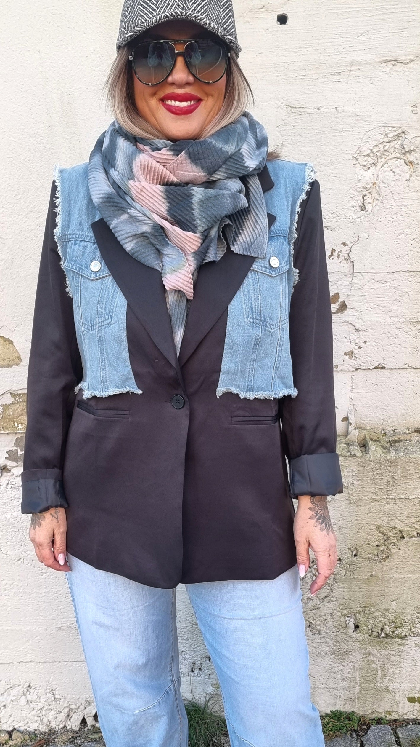 Clara Blazer With Denim