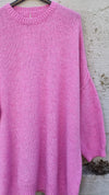 Knitted Long Sweater Pink