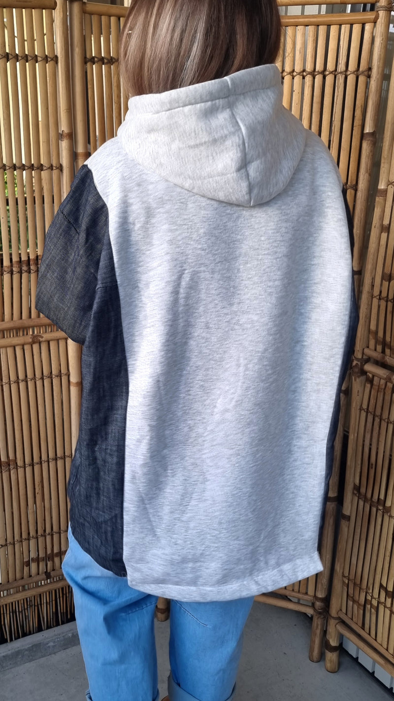 Diana Teddy Hoodie Sweater Grey