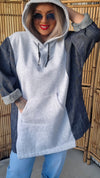 Diana Teddy Hoodie Sweater Grey