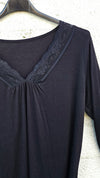 Vendela Lace Top Black