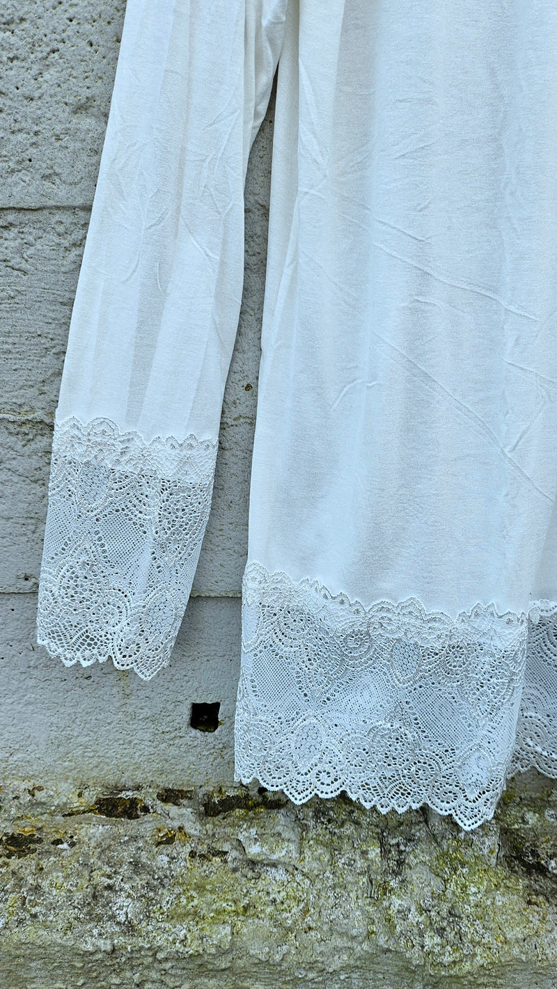 Vendela Lace Top White