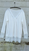 Vendela Lace Top White