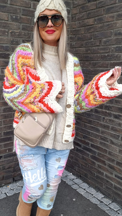 Hand Knitted Jacket Creme