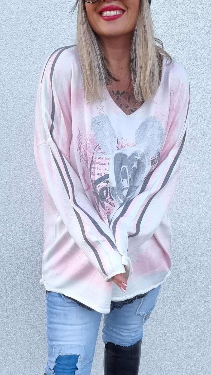 Mickey Mouse Sweater Pink